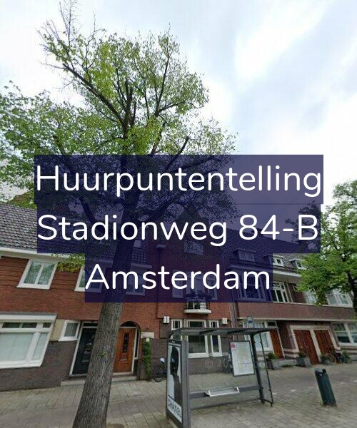 Foto gevel Huurpuntentelling voor Stadionweg 84-B, Amsterdam