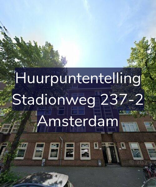 Foto gevel Huurpuntentelling voor Stadionweg 237-2, Amsterdam