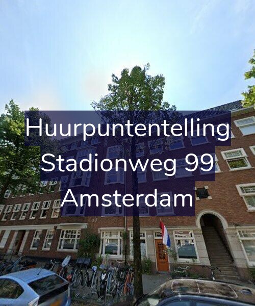 Foto gevel Huurpuntentelling voor Stadionweg 99, Amsterdam