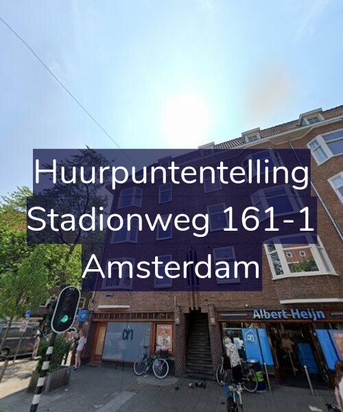 Foto gevel Huurpuntentelling voor Stadionweg 161-1, Amsterdam