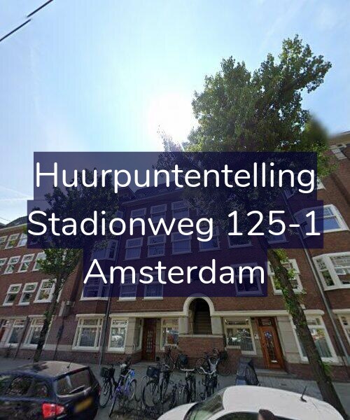 Foto gevel Huurpuntentelling voor Stadionweg 125-1, Amsterdam