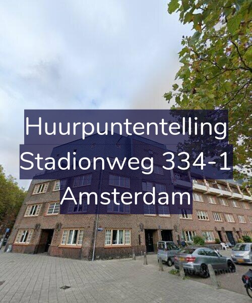 Foto gevel Huurpuntentelling voor Stadionweg 334-1, Amsterdam