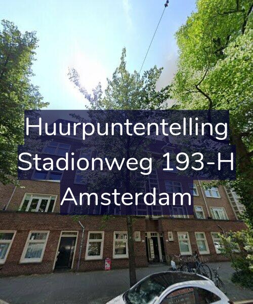 Foto gevel Huurpuntentelling voor Stadionweg 193-H, Amsterdam