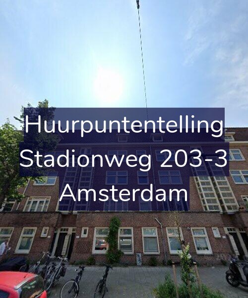 Foto gevel Huurpuntentelling voor Stadionweg 203-3, Amsterdam