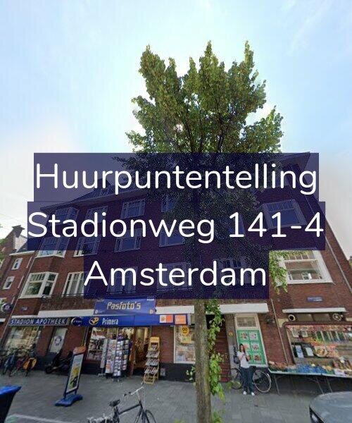 Foto gevel Huurpuntentelling voor Stadionweg 141-4, Amsterdam