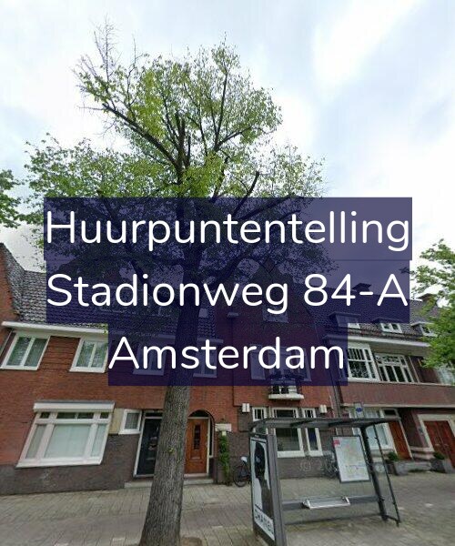 Foto gevel Huurpuntentelling voor Stadionweg 84-A, Amsterdam