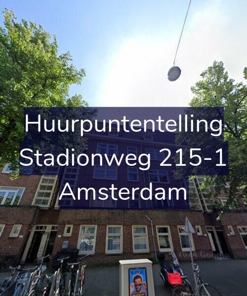 Foto gevel Huurpuntentelling voor Stadionweg 215-1, Amsterdam