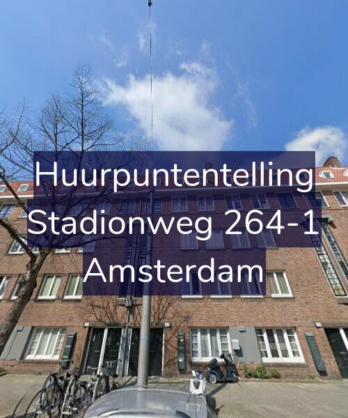 Foto gevel Huurpuntentelling voor Stadionweg 264-1, Amsterdam