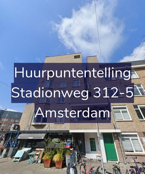 Foto gevel Huurpuntentelling voor Stadionweg 312-5, Amsterdam