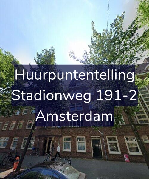 Foto gevel Huurpuntentelling voor Stadionweg 191-2, Amsterdam