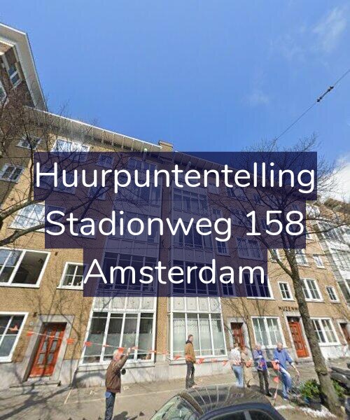 Foto gevel Huurpuntentelling voor Stadionweg 158, Amsterdam