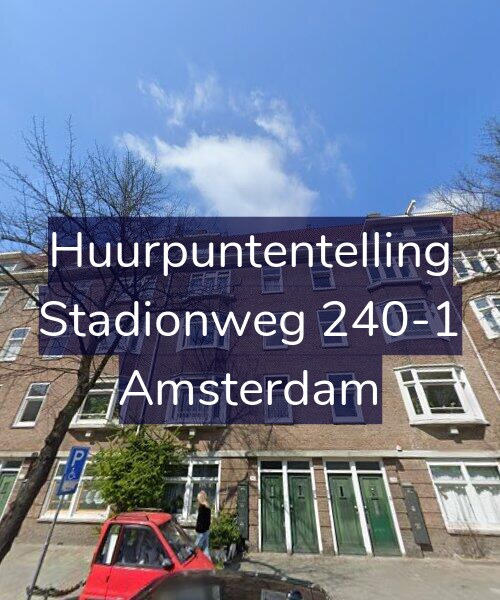 Foto gevel Huurpuntentelling voor Stadionweg 240-1, Amsterdam
