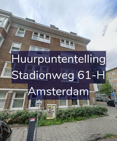 Foto gevel Huurpuntentelling voor Stadionweg 61-H, Amsterdam