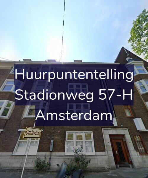 Foto gevel Huurpuntentelling voor Stadionweg 57-H, Amsterdam