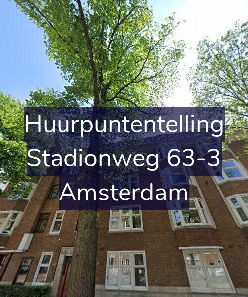 Foto gevel Huurpuntentelling voor Stadionweg 63-3, Amsterdam