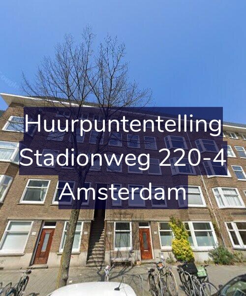 Foto gevel Huurpuntentelling voor Stadionweg 220-4, Amsterdam