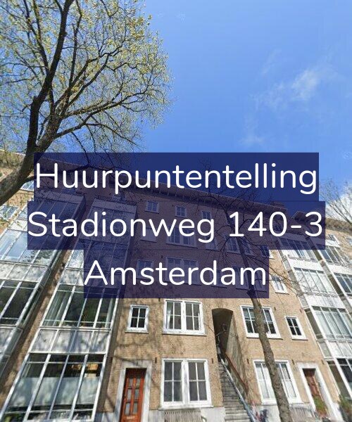 Foto gevel Huurpuntentelling voor Stadionweg 140-3, Amsterdam