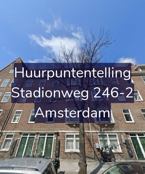 Foto gevel Huurpuntentelling voor Stadionweg 246-2, Amsterdam