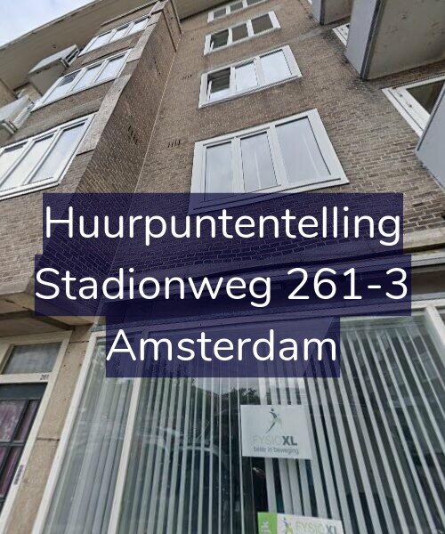 Foto gevel Huurpuntentelling voor Stadionweg 261-3, Amsterdam