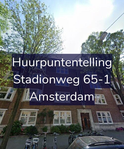 Foto gevel Huurpuntentelling voor Stadionweg 65-1, Amsterdam