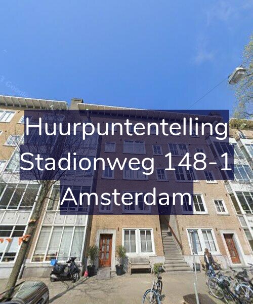 Foto gevel Huurpuntentelling voor Stadionweg 148-1, Amsterdam