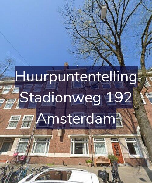 Foto gevel Huurpuntentelling voor Stadionweg 192, Amsterdam