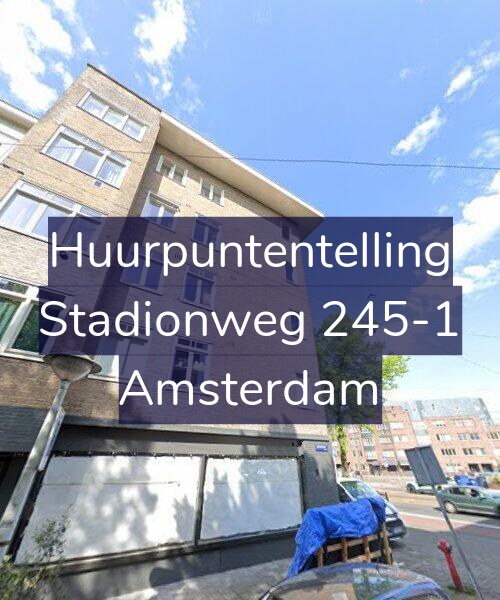 Foto gevel Huurpuntentelling voor Stadionweg 245-1, Amsterdam