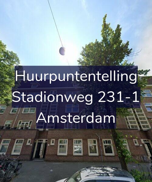 Foto gevel Huurpuntentelling voor Stadionweg 231-1, Amsterdam