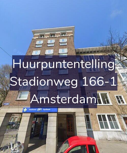 Foto gevel Huurpuntentelling voor Stadionweg 166-1, Amsterdam