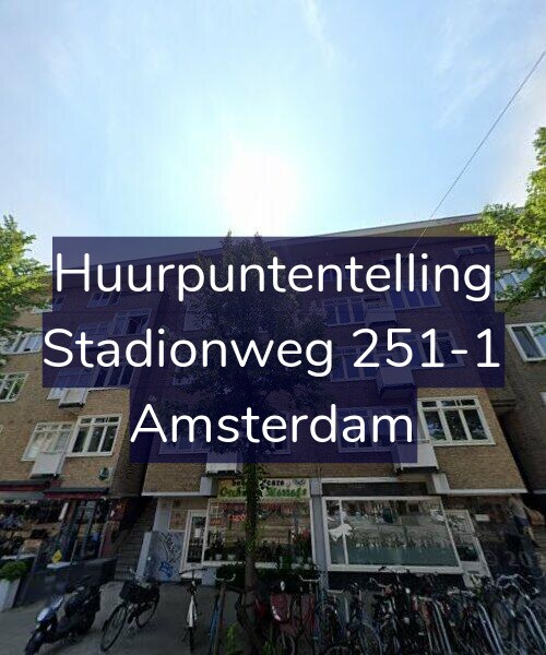 Foto gevel Huurpuntentelling voor Stadionweg 251-1, Amsterdam
