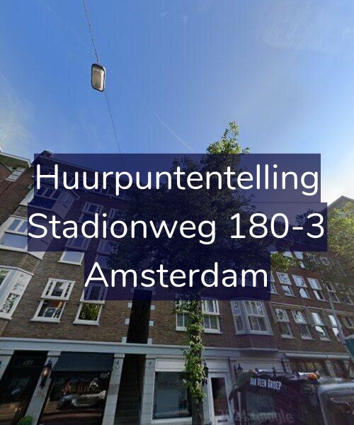 Foto gevel Huurpuntentelling voor Stadionweg 180-3, Amsterdam