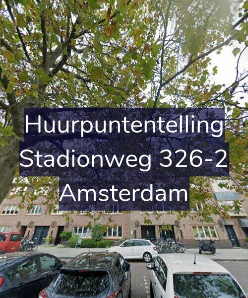 Foto gevel Huurpuntentelling voor Stadionweg 326-2, Amsterdam
