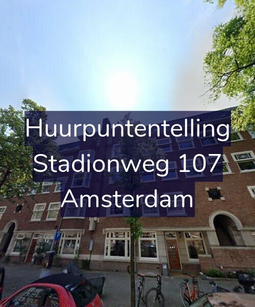 Foto gevel Huurpuntentelling voor Stadionweg 107, Amsterdam
