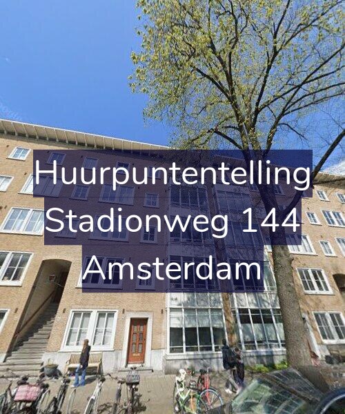 Foto gevel Huurpuntentelling voor Stadionweg 144, Amsterdam