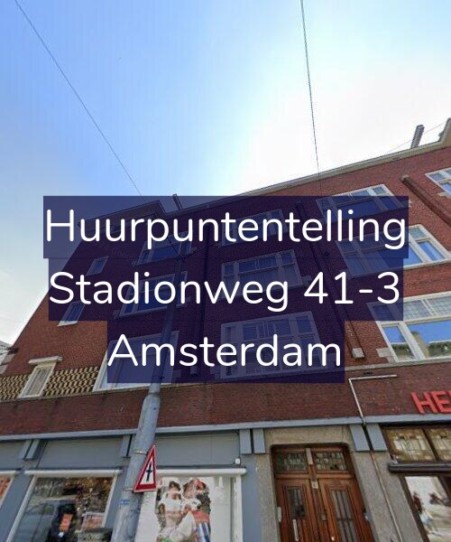 Foto gevel Huurpuntentelling voor Stadionweg 41-3, Amsterdam