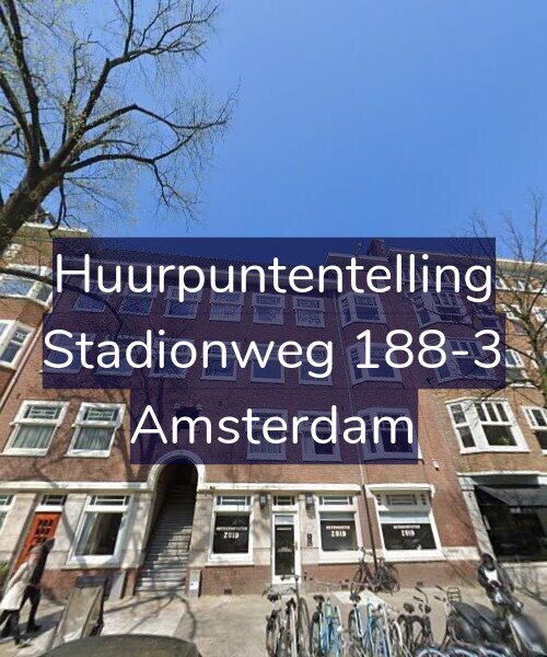 Foto gevel Huurpuntentelling voor Stadionweg 188-3, Amsterdam