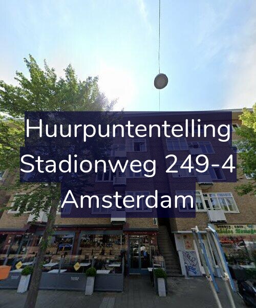 Foto gevel Huurpuntentelling voor Stadionweg 249-4, Amsterdam