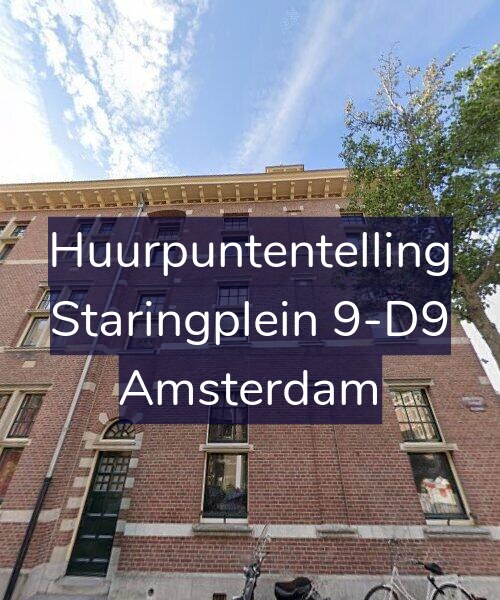Foto gevel Huurpuntentelling voor Staringplein 9-D9, Amsterdam
