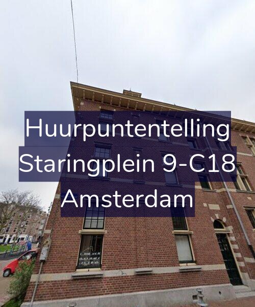 Foto gevel Huurpuntentelling voor Staringplein 9-C18, Amsterdam