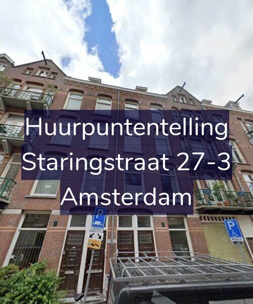Foto gevel Huurpuntentelling voor Staringstraat 27-3, Amsterdam