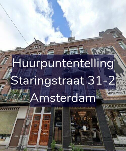 Foto gevel Huurpuntentelling voor Staringstraat 31-2, Amsterdam