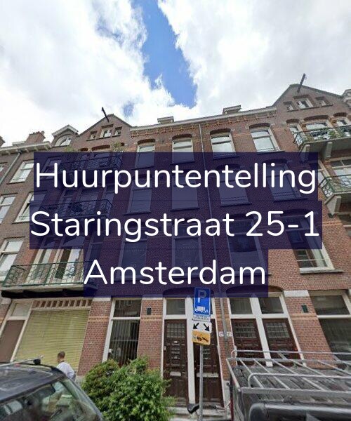 Foto gevel Huurpuntentelling voor Staringstraat 25-1, Amsterdam