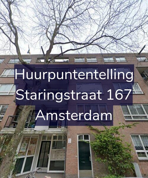 Foto gevel Huurpuntentelling voor Staringstraat 167, Amsterdam