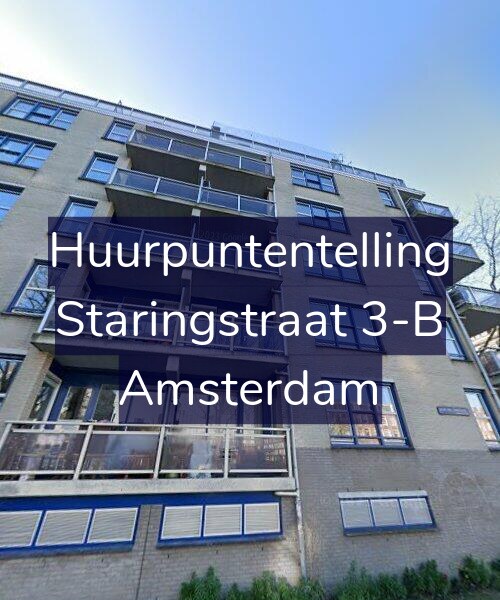 Foto gevel Huurpuntentelling voor Staringstraat 3-B, Amsterdam