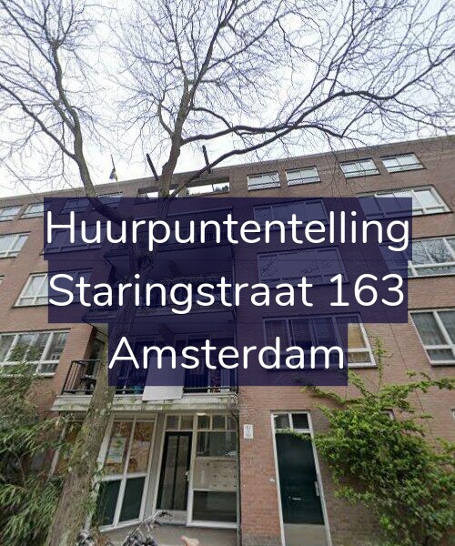 Foto gevel Huurpuntentelling voor Staringstraat 163, Amsterdam