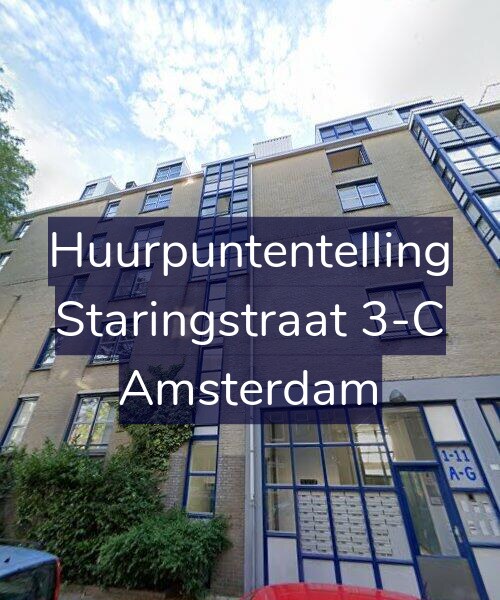 Foto gevel Huurpuntentelling voor Staringstraat 3-C, Amsterdam