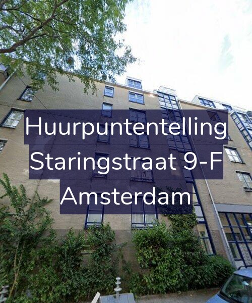 Foto gevel Huurpuntentelling voor Staringstraat 9-F, Amsterdam