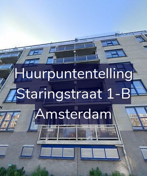 Foto gevel Huurpuntentelling voor Staringstraat 1-B, Amsterdam