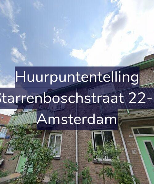 Foto gevel Huurpuntentelling voor Starrenboschstraat 22-1, Amsterdam