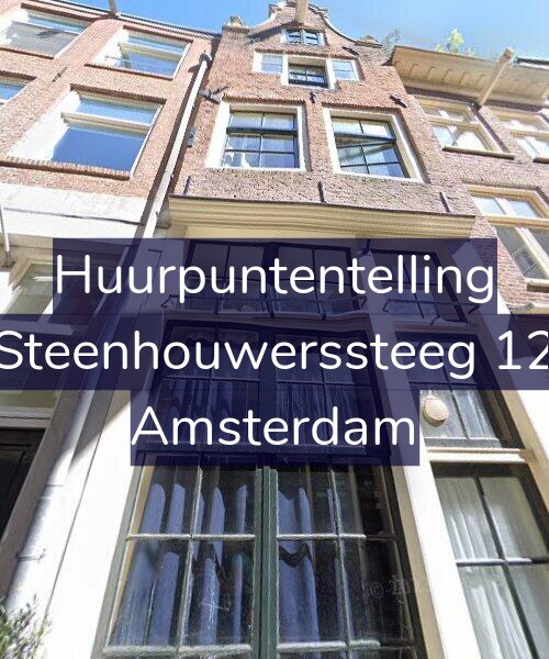 Foto gevel Huurpuntentelling voor Steenhouwerssteeg 12, Amsterdam
